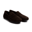 Mocassin de conduite à bride Ajaccio [homme velours marron mélèze]