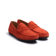 Mocassin de conduite Warning [homme cuir veau velours orange]