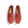 Mocassin de conduite Warning [homme cuir veau velours orange]