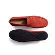 Mocassin de conduite Warning [homme cuir veau velours orange]