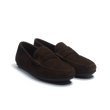 Mocassin de conduite Warning [homme cuir veau velours marron]