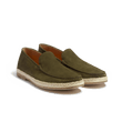 Mocassin Espadrille Uzès [homme cuir velours kaki]