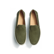 Mocassin Espadrille Uzès [homme cuir velours kaki]