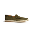 Mocassin Espadrille Uzès [homme cuir velours kaki]