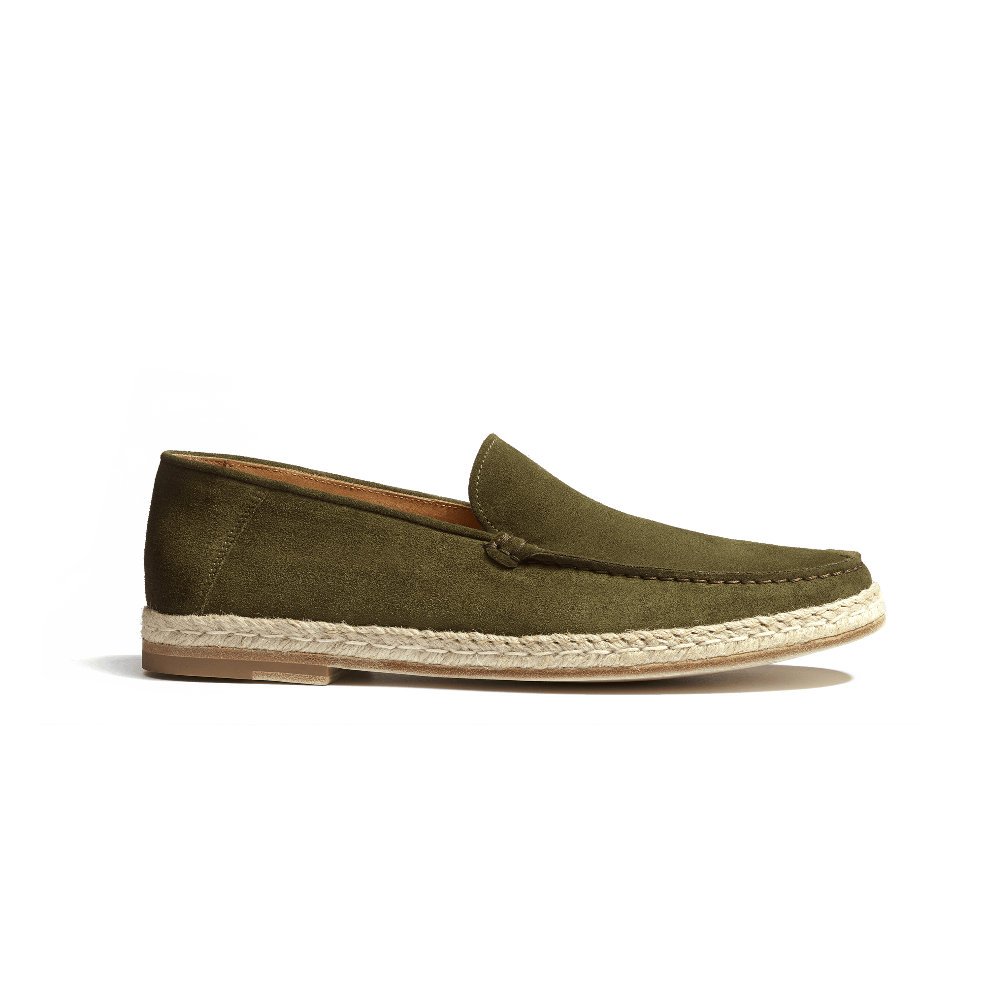 Uzès Espadrille Loafer[Men Khaki Suede Leather]
