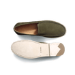 Mocassin Espadrille Uzès [homme cuir velours kaki]