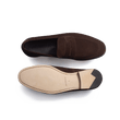 Mocassin Woogie [homme cuir veau velours marron foncé]