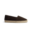 Espadrille Wait and Sea [homme cuir veau velours perforé marron]