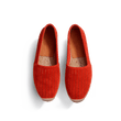 Espadrille Wait and Sea [homme cuir veau velours perforé orange]