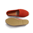Espadrille Wait and Sea [homme cuir veau velours perforé orange]