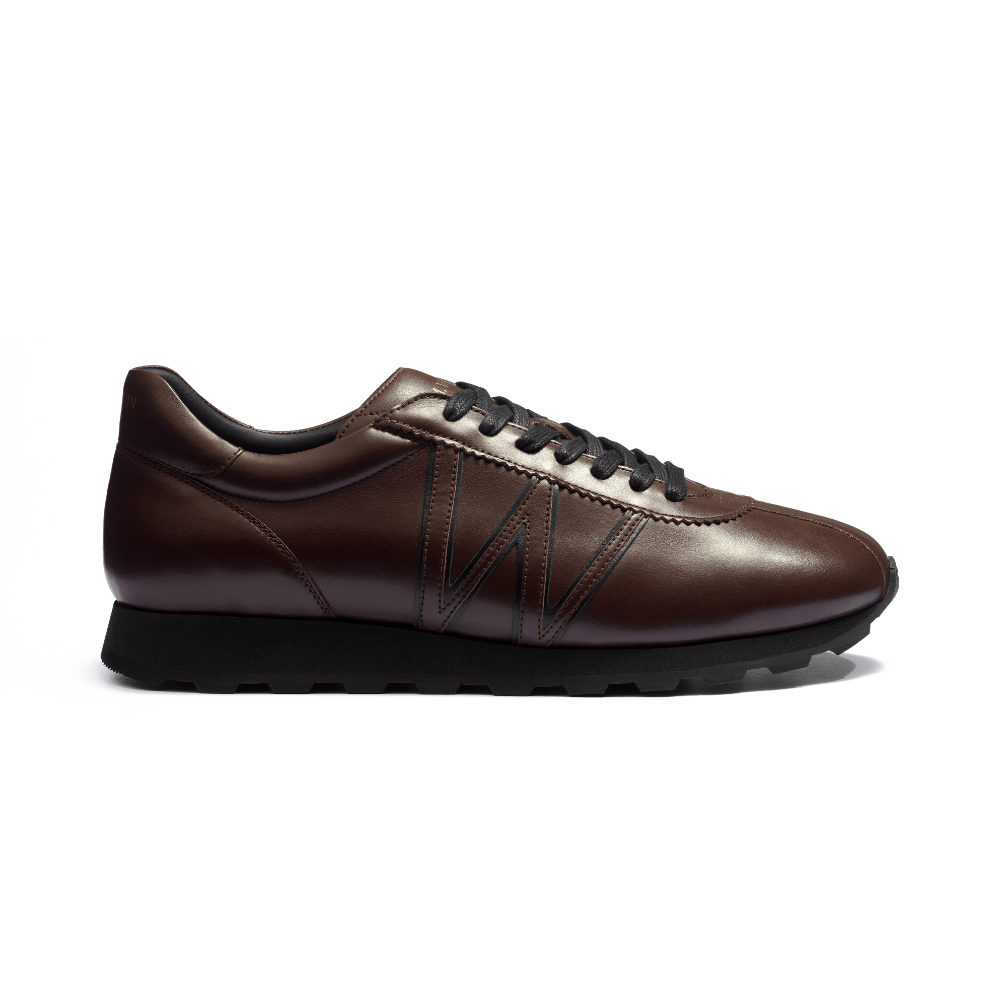 Basket On My Way [cuir veau lisse sport marron foncé]