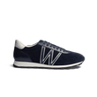 Basket On My Way [cuir velours bleu marine]