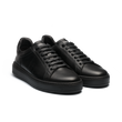Basket On Time [cuir lisse noir]