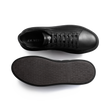 Basket On Time [cuir lisse noir]