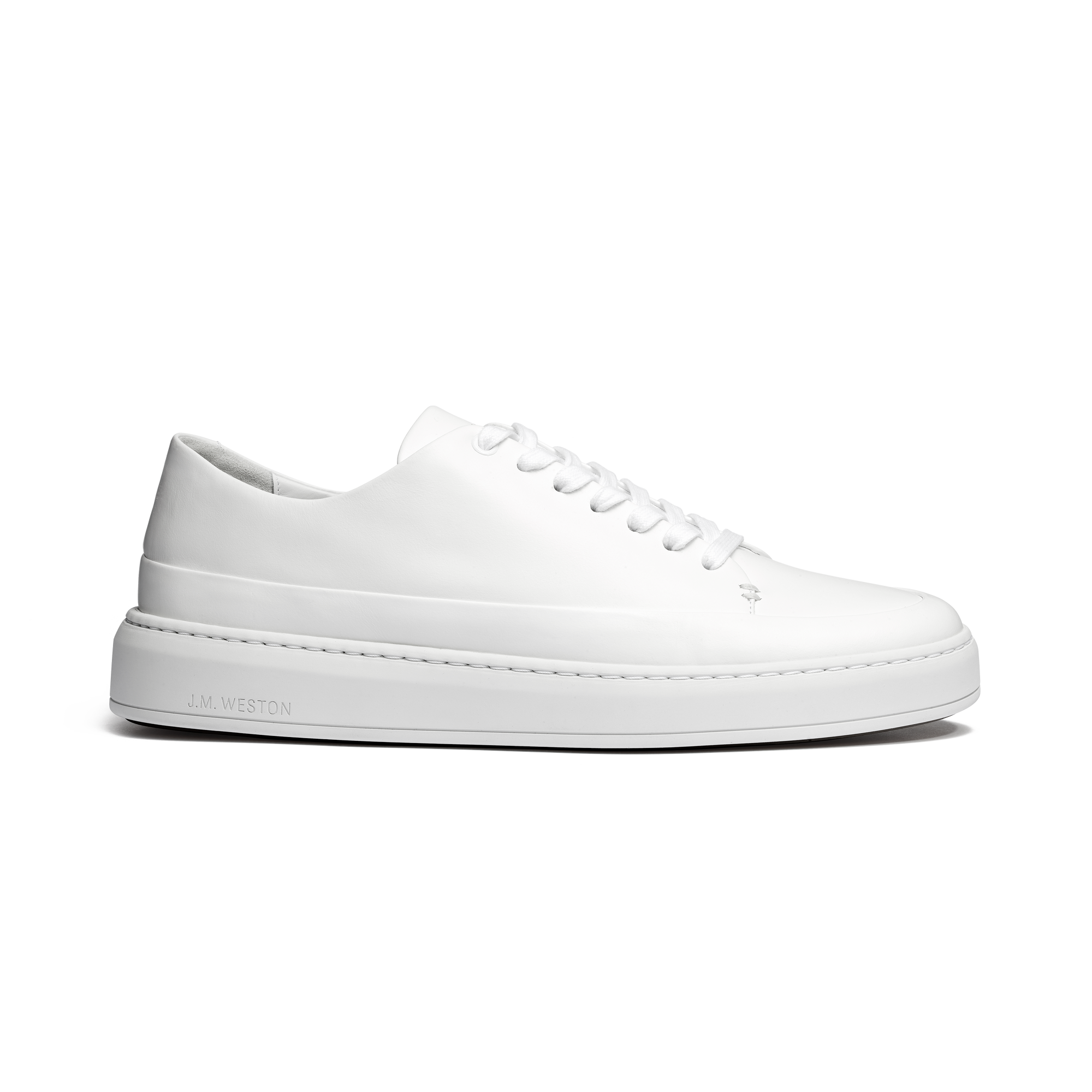 Basket On Time Canasta [cuir lisse blanc]
