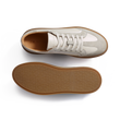 Basket On Time Hirondelle [cuir lisse blanc]