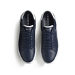 Basket On Time [cuir lisse marine détails blancs]