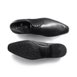Derby Monaco Patin Gomme [homme cuir lisse noir]