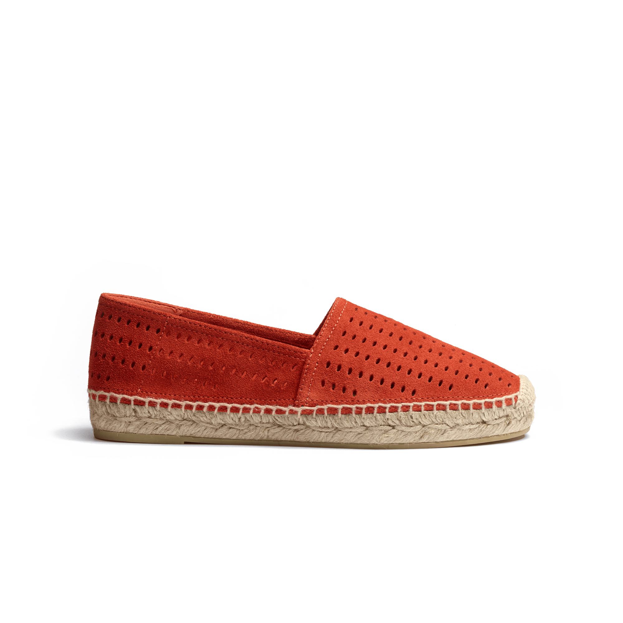  Wait and Sea Espadrille [Women Orange suede calfskin]