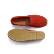 Espadrille Wait and Sea [femme cuir veau velours perforé orange]