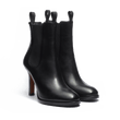 Bottine Cambre élastique à talon 9,5cm [femme cuir lisse noir]