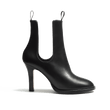 Bottine Cambre sans élastique à talon 9,5cm [femme cuir lisse noir]