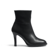 Bottine Cambre zippée à talon 9,5 cm [femme cuir lisse noir]