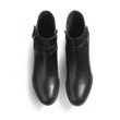 Bottine Jodhpur à talon [femme cuir veau lisse noir]
