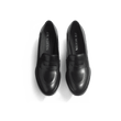 Mocassin à talon 5,5 cm [femme cuir lisse noir]