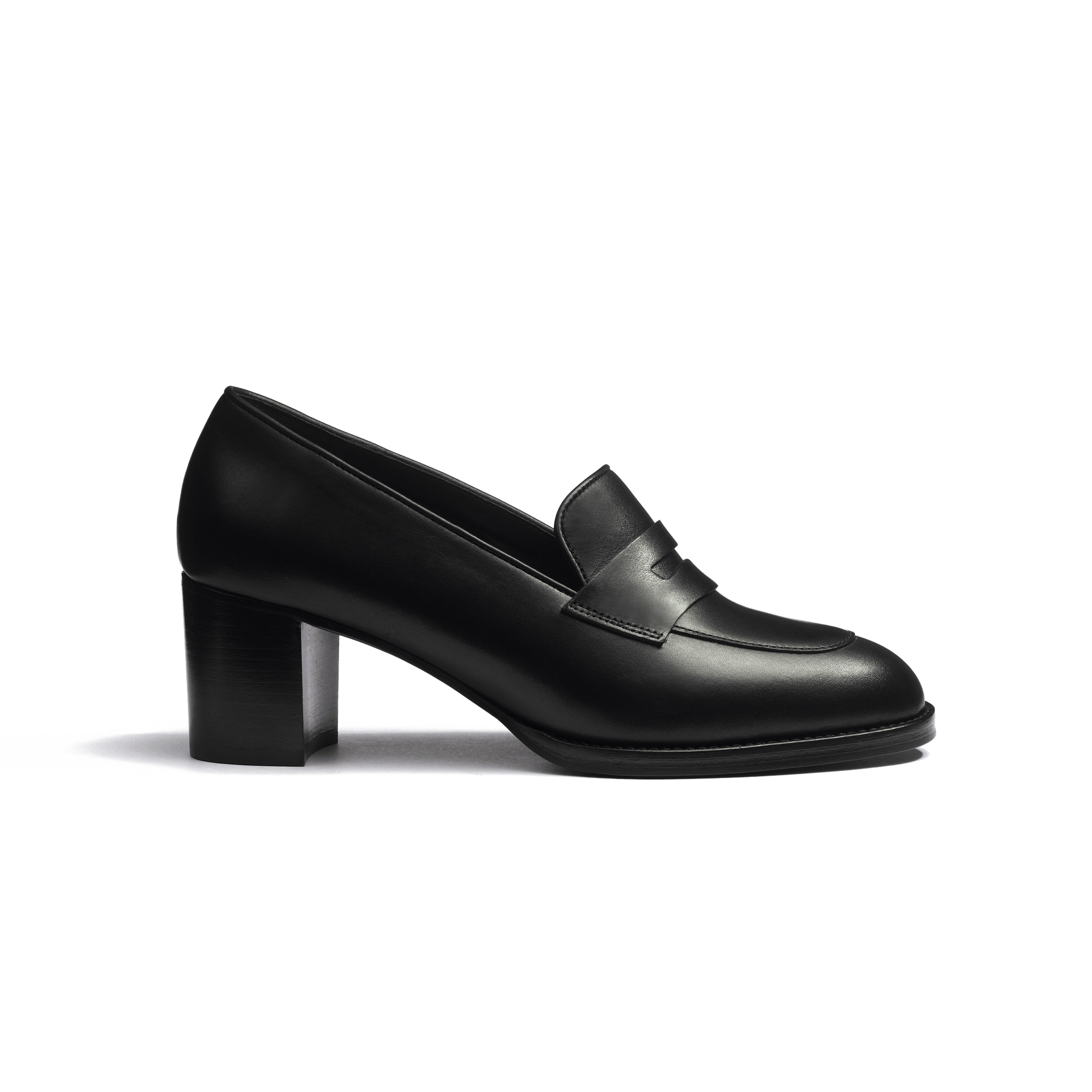 Heeled Loafer 5,5 cm [Women Black Soft Calfskin]