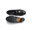 Mocassin à talon 5,5 cm [femme cuir lisse noir]