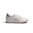 Basket On My Way [femme cuir veau sport blanc détails rose]