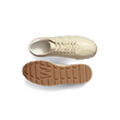 Basket On My Way [femme cuir veau sport beige détails blanc]