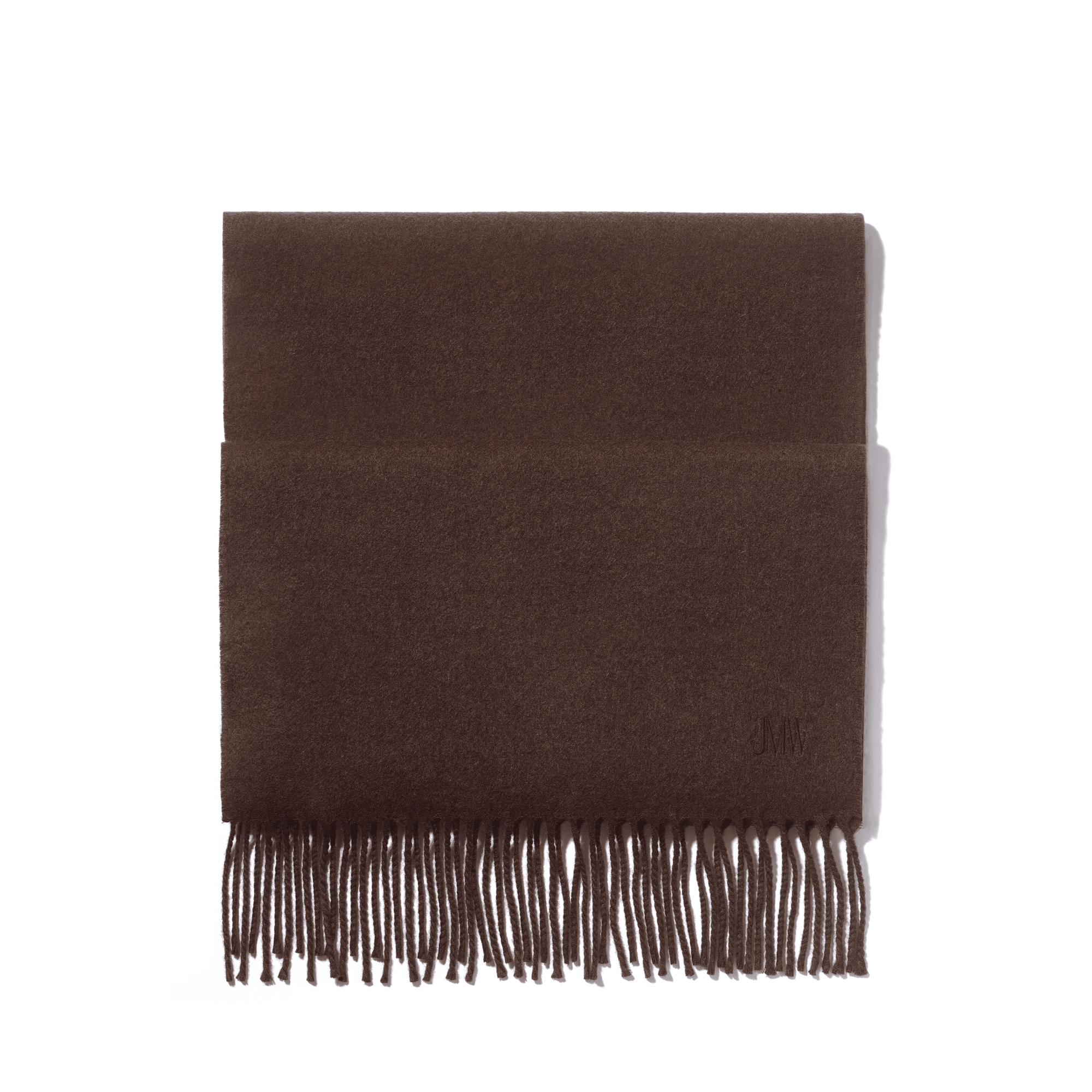 Plain Cashmere Scarf[Dark Brown Cashmere]
