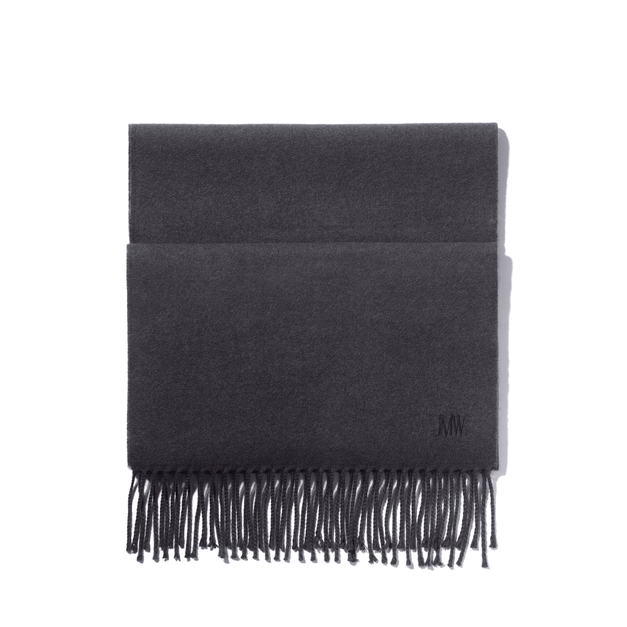 Plain Cashmere Scarf[Dark Grey Cashmere]