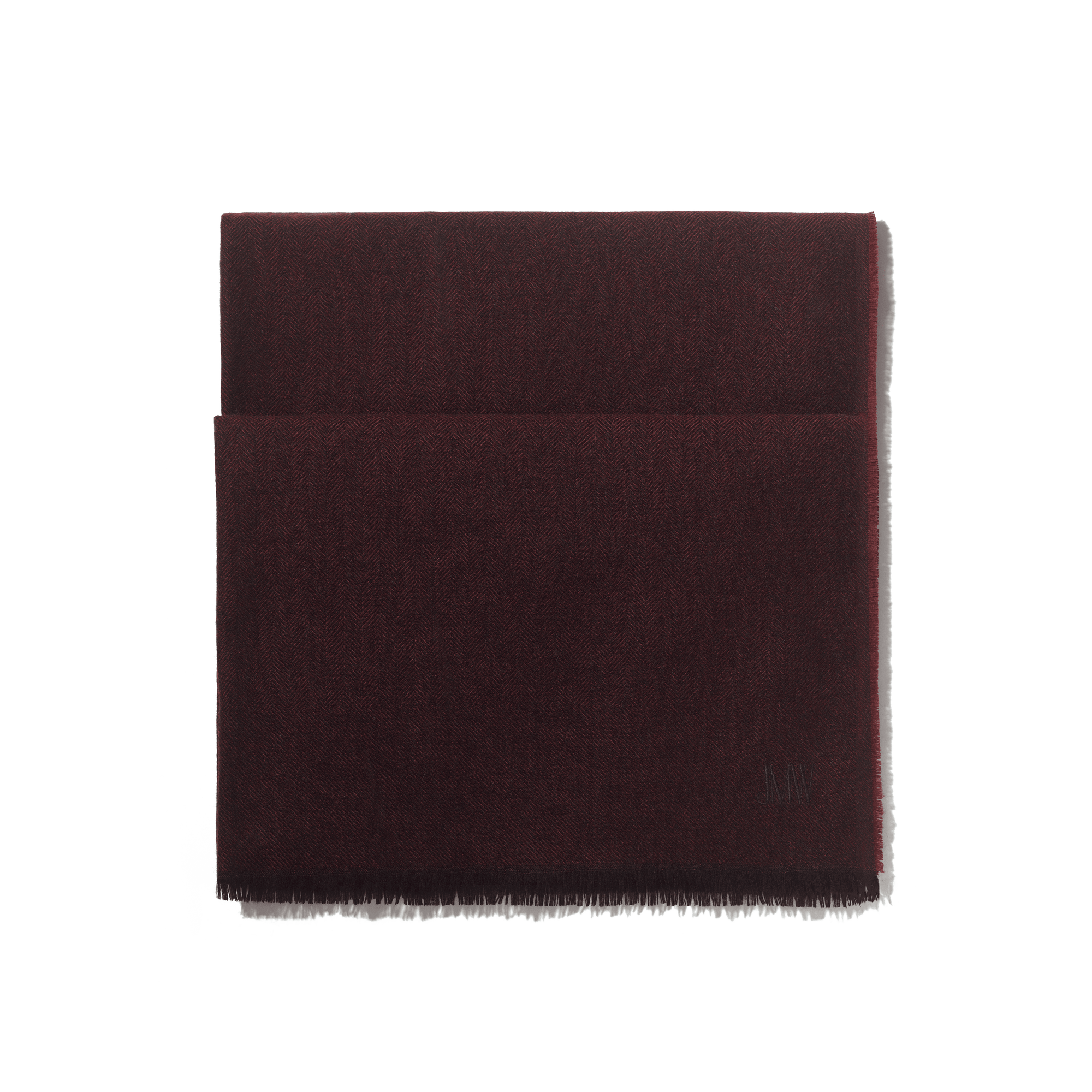 Echarpe cachemire chevrons[Cachemire chevrons burgundy]