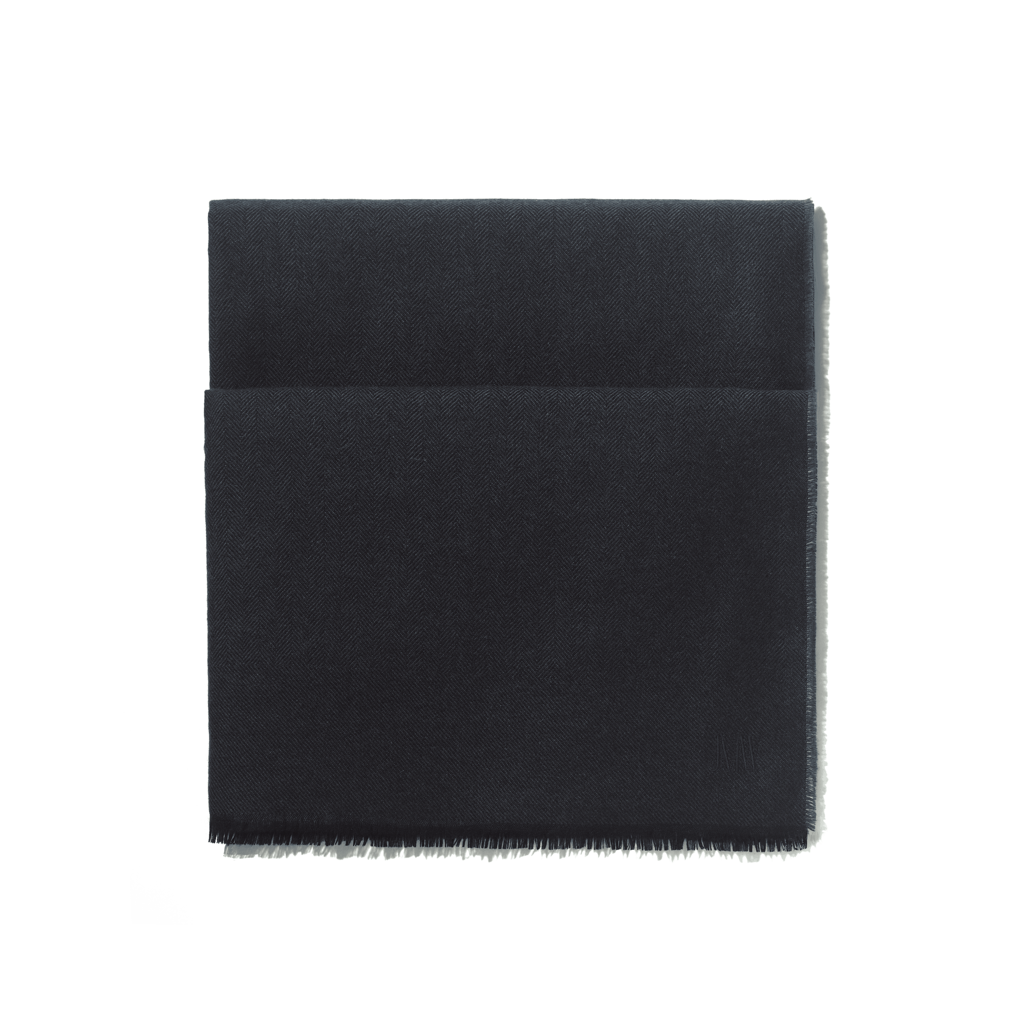 Echarpe cachemire chevrons[Cachemire chevrons marine essentiel]