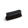 Brosse petit modèle [Cuir veau box noir et crin de cheval]