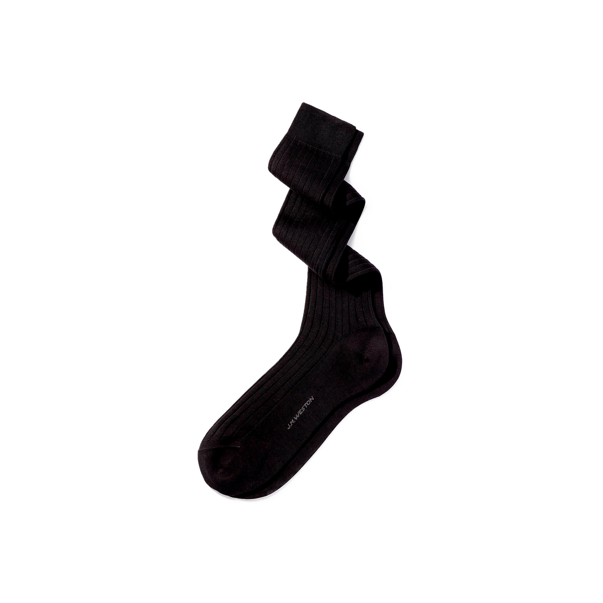 Scotland Lisle Thread Long Socks[Anthracite grey cotton]