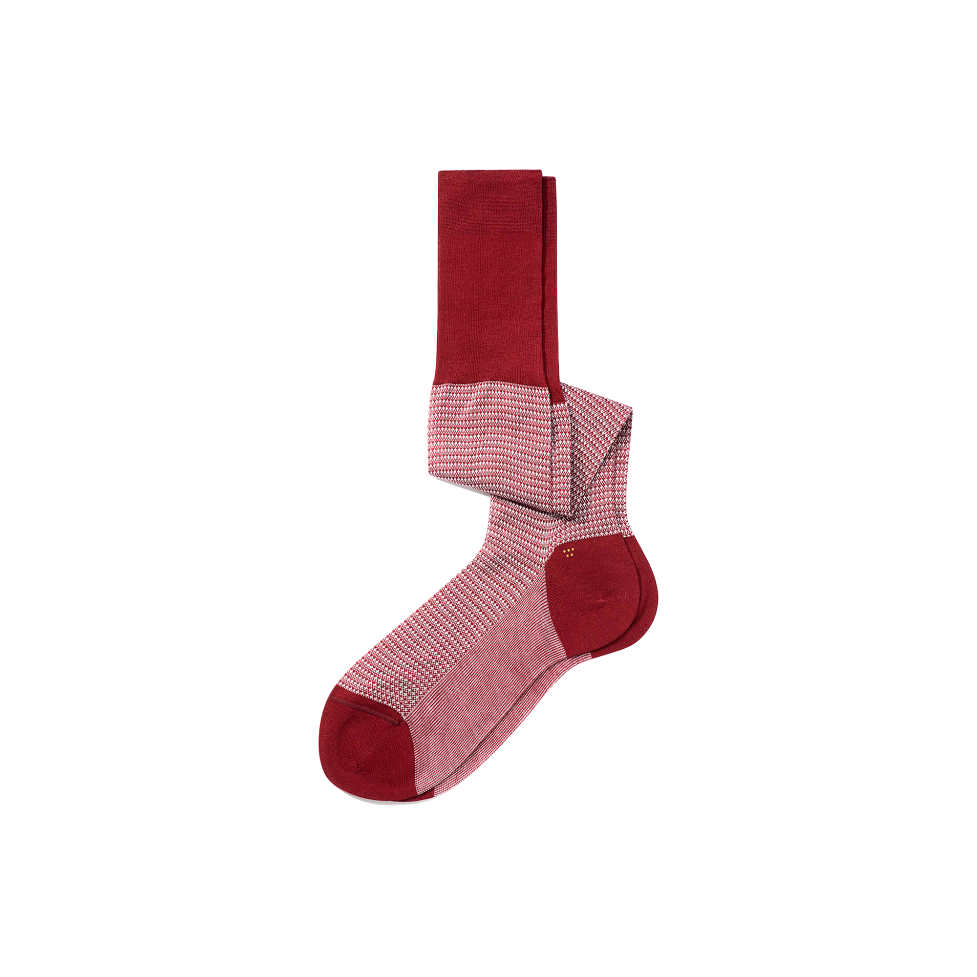 Ultra High Socks[Burgundy cotton]