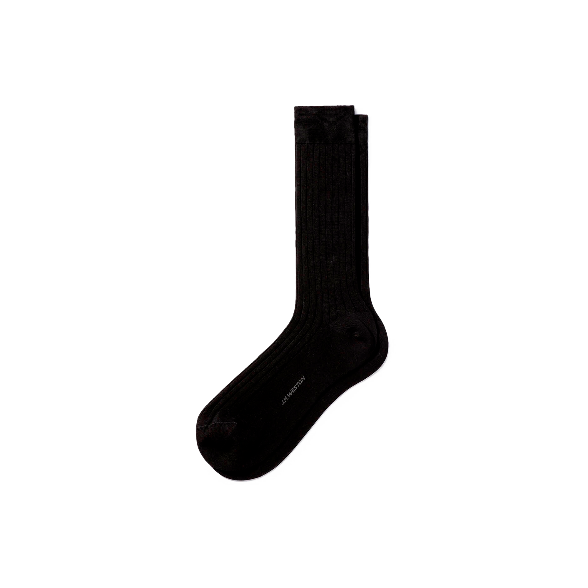 Chaussettes Fil d'Ecosse courtes [Coton noir]