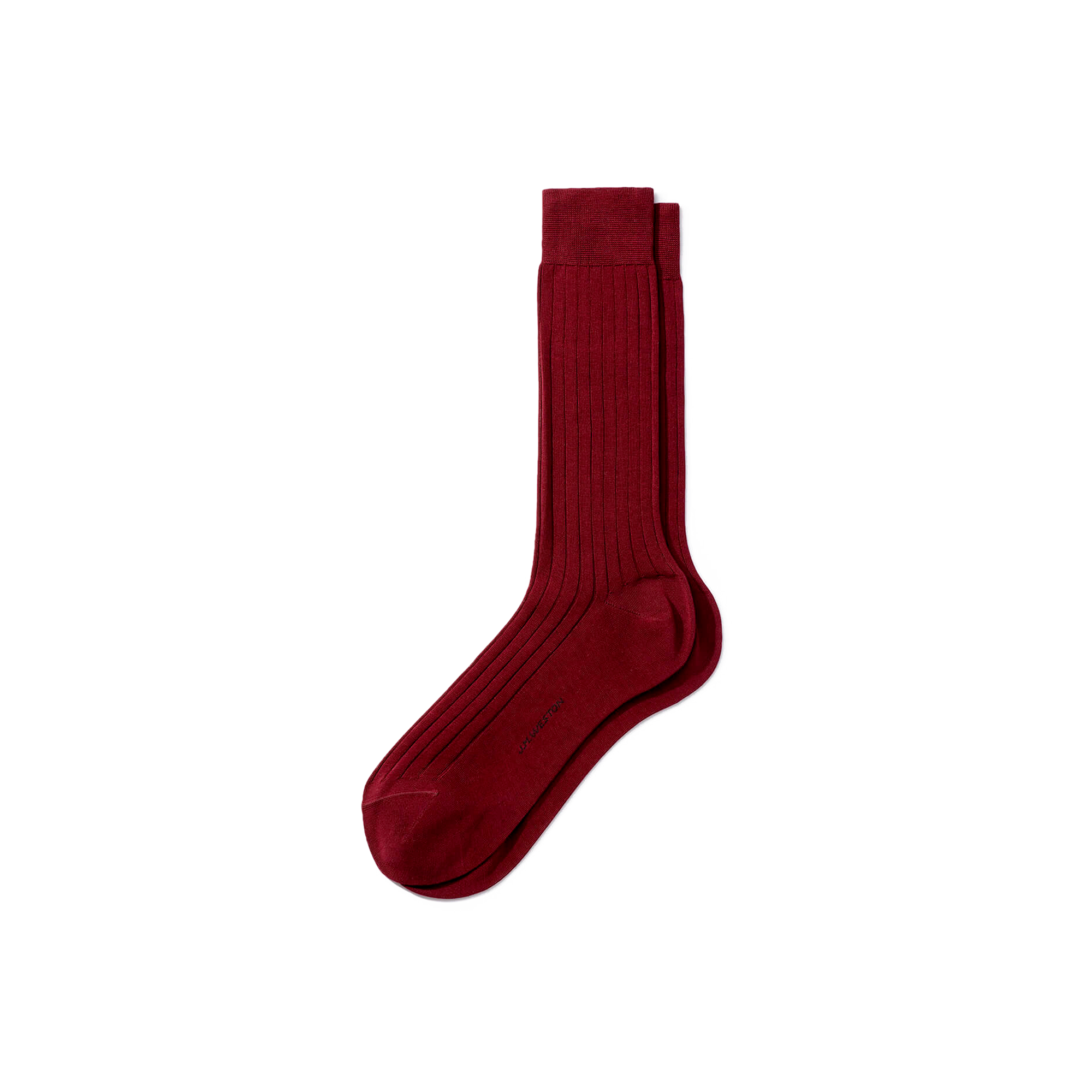 Scotland Lisle Thread Short Socks[Grenat cotton]
