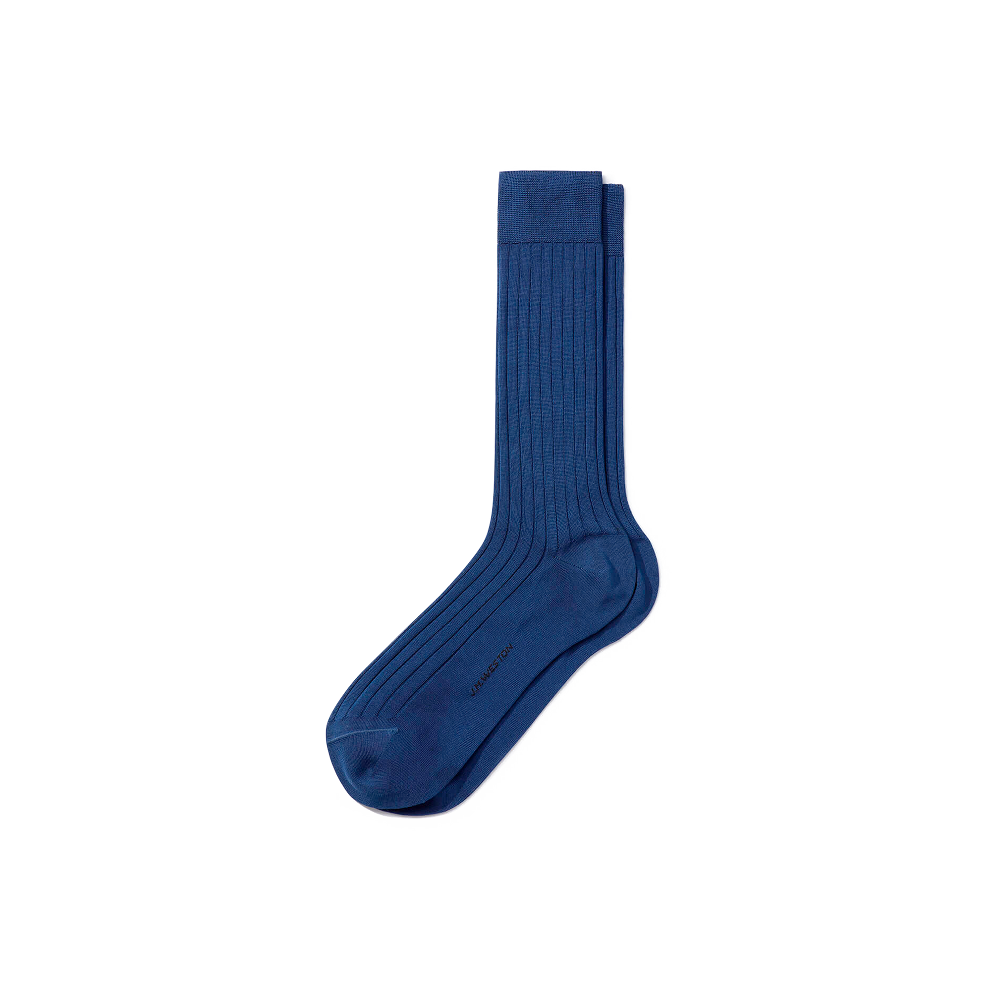 Scotland Lisle Thread Short Socks[Blue jean cotton]
