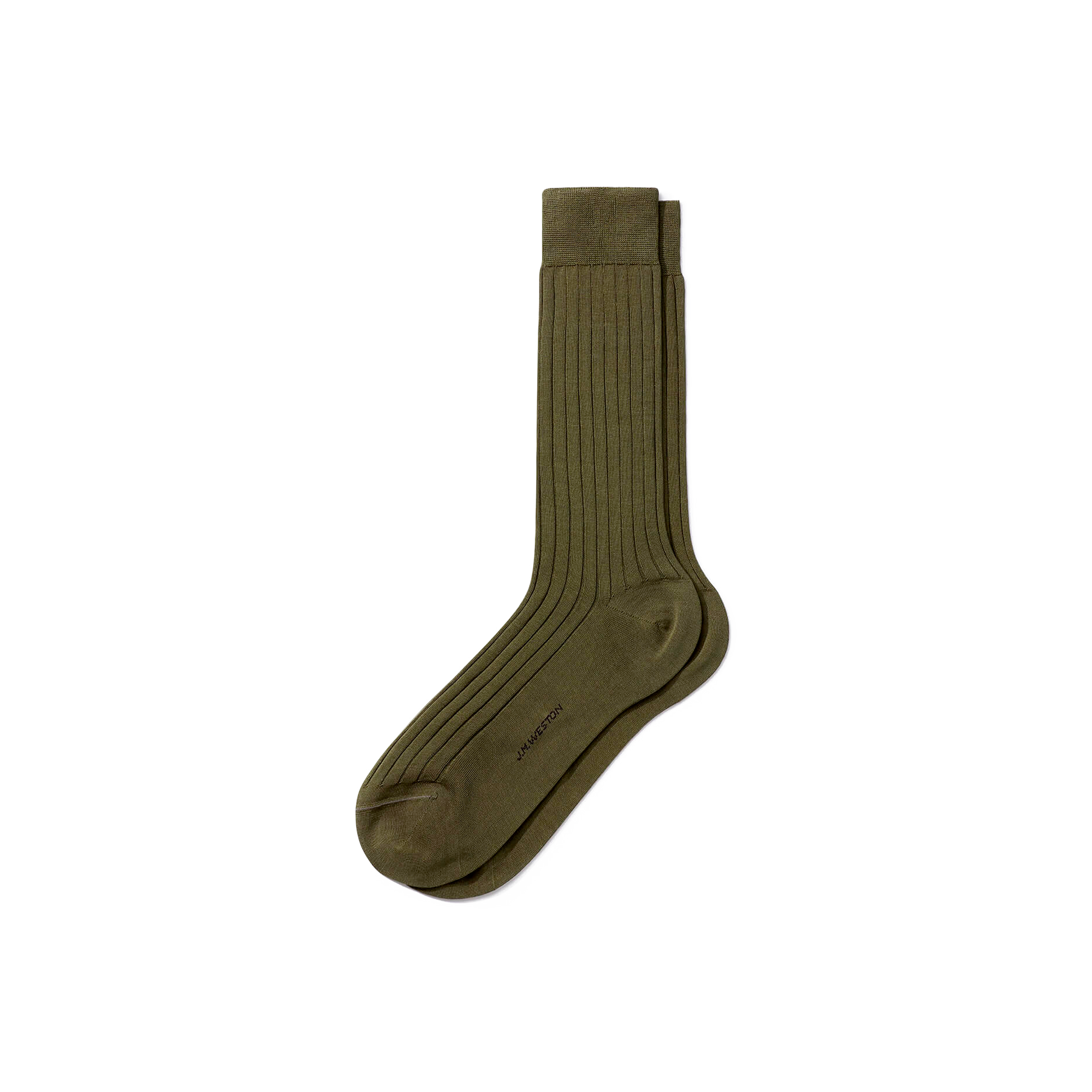 Scotland Lisle Thread Short Socks[Kaki cotton]