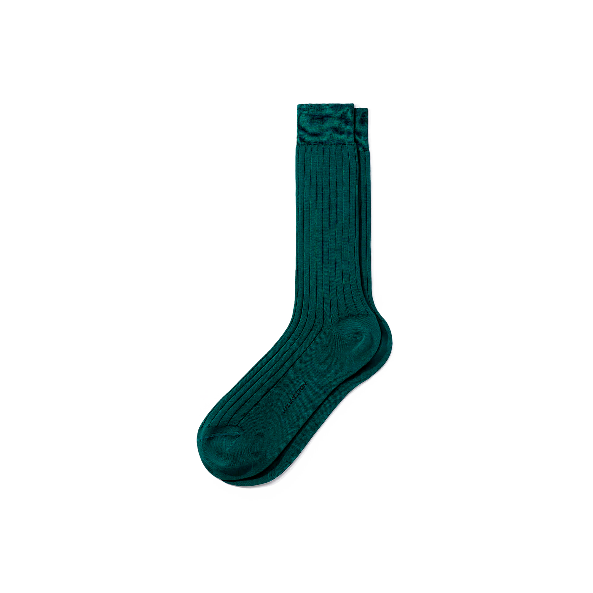 Scotland Lisle Thread Short Socks[Pine green cotton]