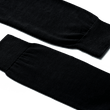 Unribbed Short Socks[Black cotton]