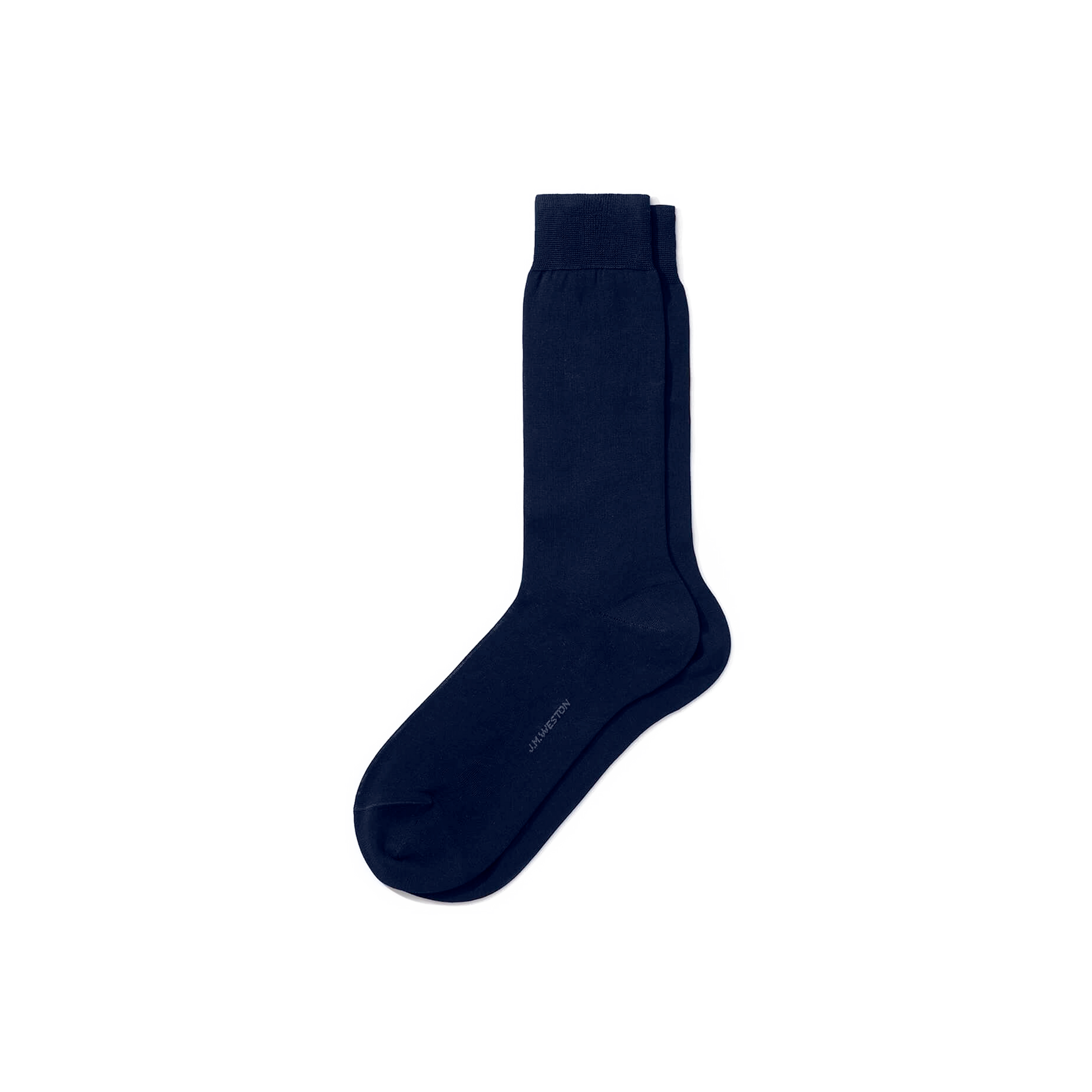 Unribbed Short Socks[Navy blue cotton]
