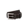 Demi-Jonc Belt[Black suede calfskin]