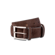 Ceinture Demi-Jonc [Cuir veau velours marron]