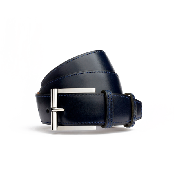 Demi-Jonc Belt Ocean blue boxcalf | J.M. Weston